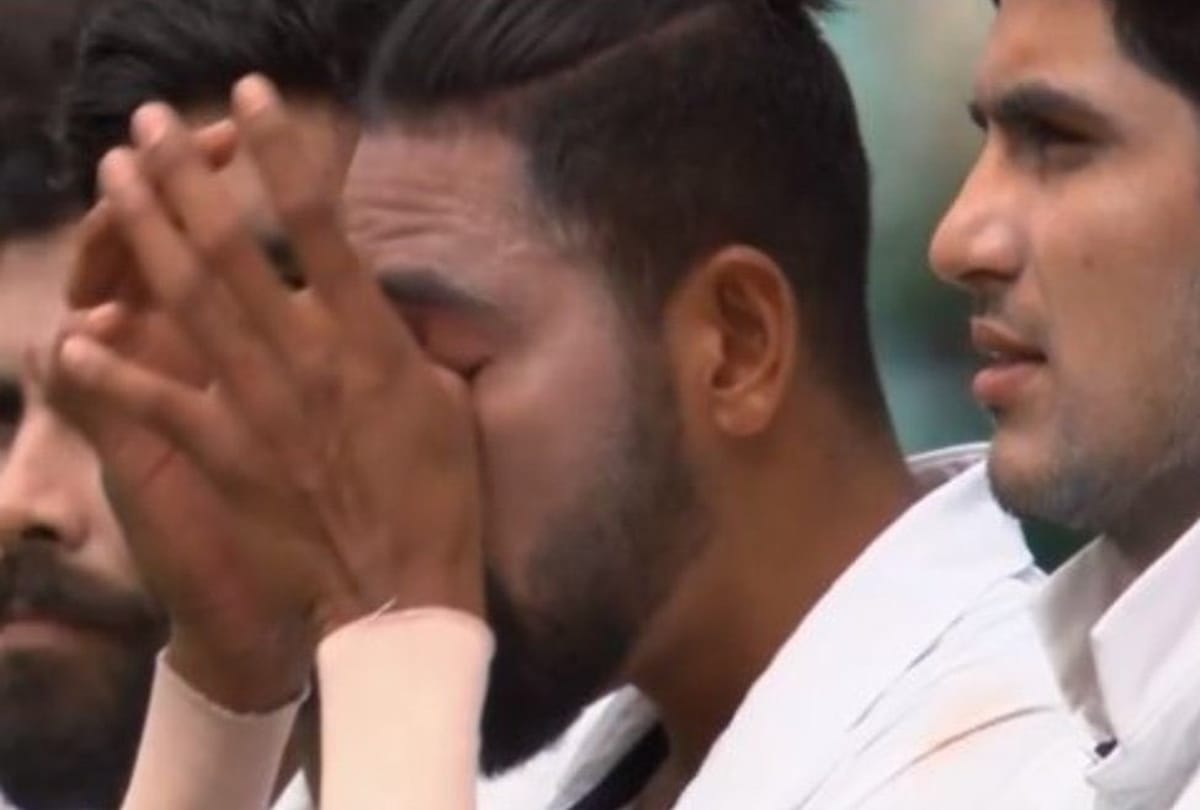 Australia vs India: Mohammed Siraj in tears during the national anthem Flag of India