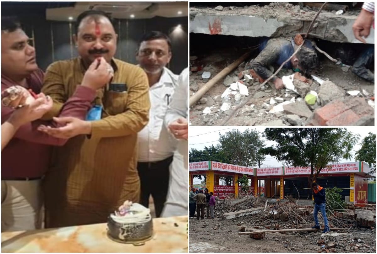 muradnagar crematorium roof collapse case contractor ajay tyagi very close to engineers of municipal corporation they come in party also