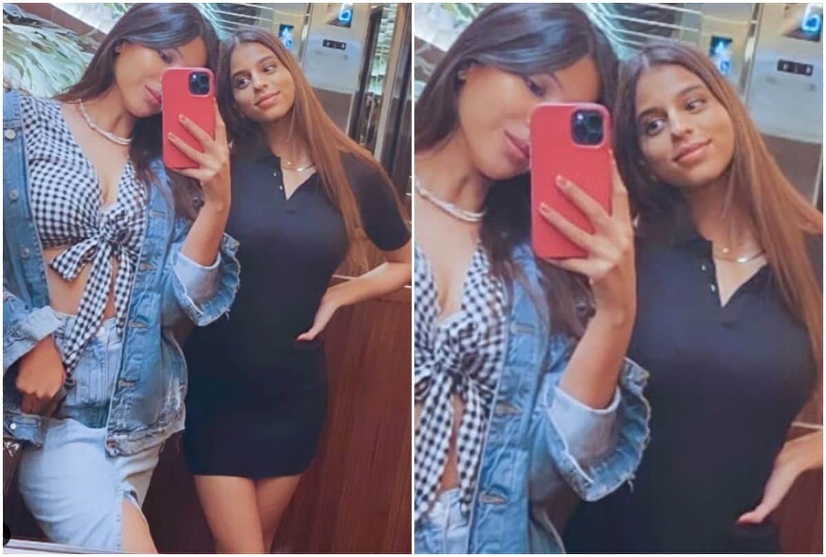 Suhana Khan Glamorous Mirror Selfie With Friend Goes Viral On Social Media