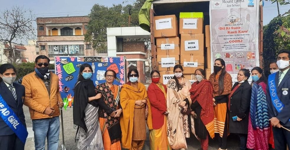 Material collected in charity festival sent to NGO