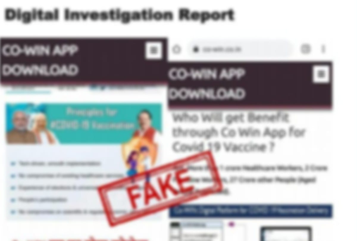 agra cyber cell investigating fake cowin app