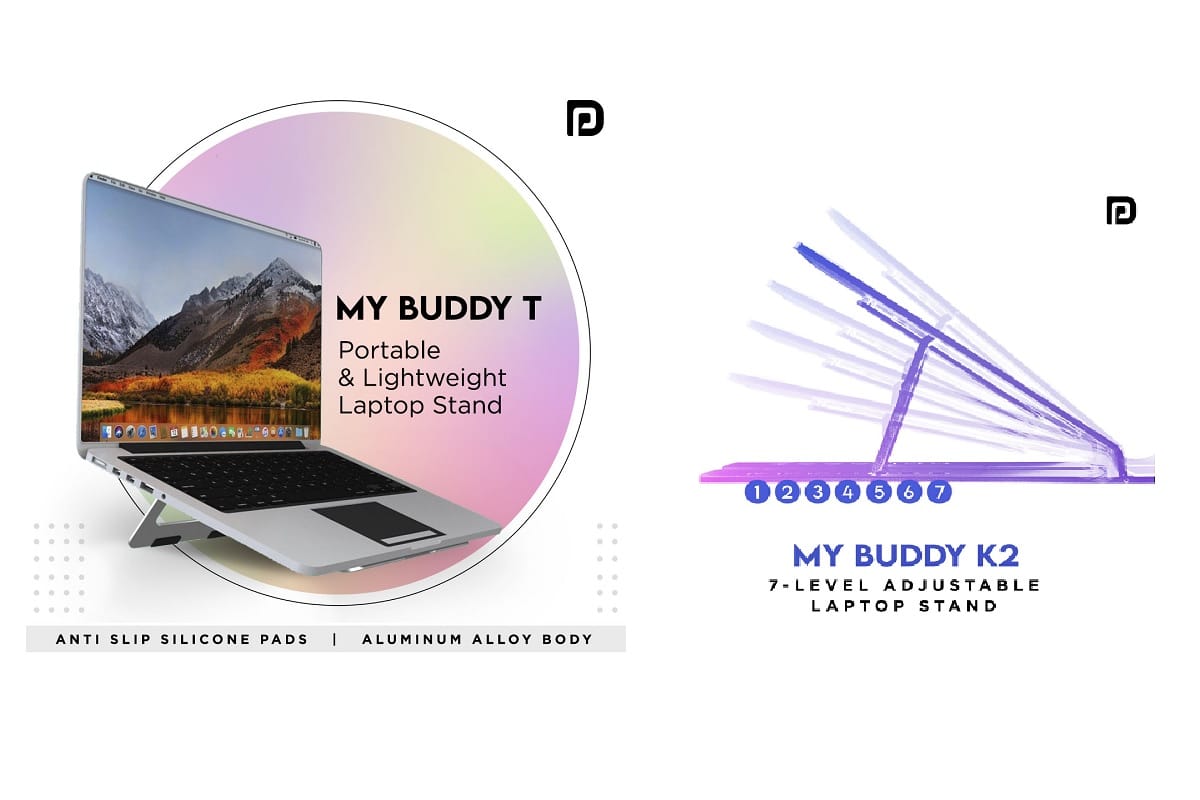 Portronics launches its latest series of Portable Laptop Stands My Buddy K2 and My Buddy T