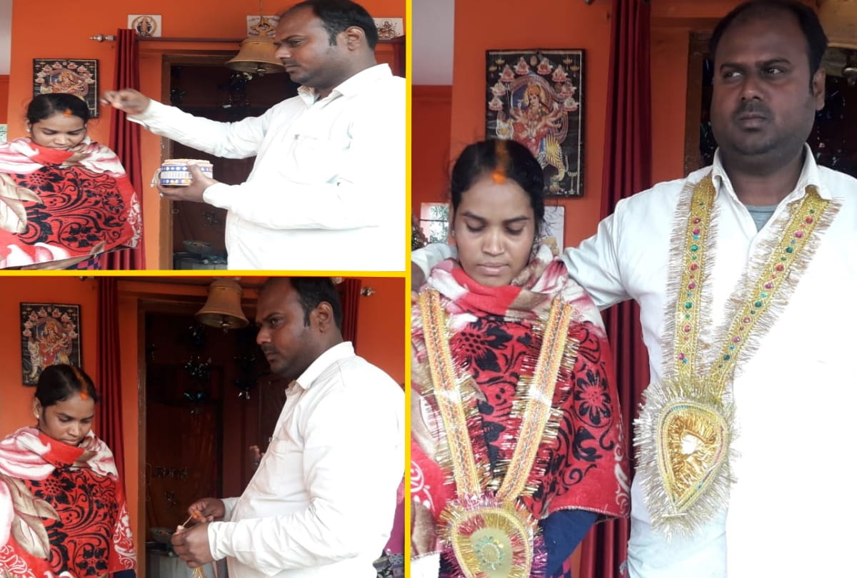 Couple marriage in police station at sant kabir nagar