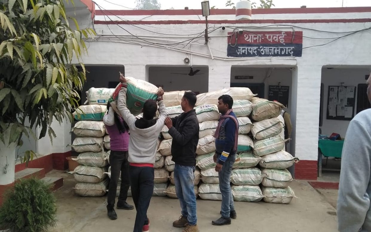 47 bags of twenty crores of hemp recovered, kept near the temple