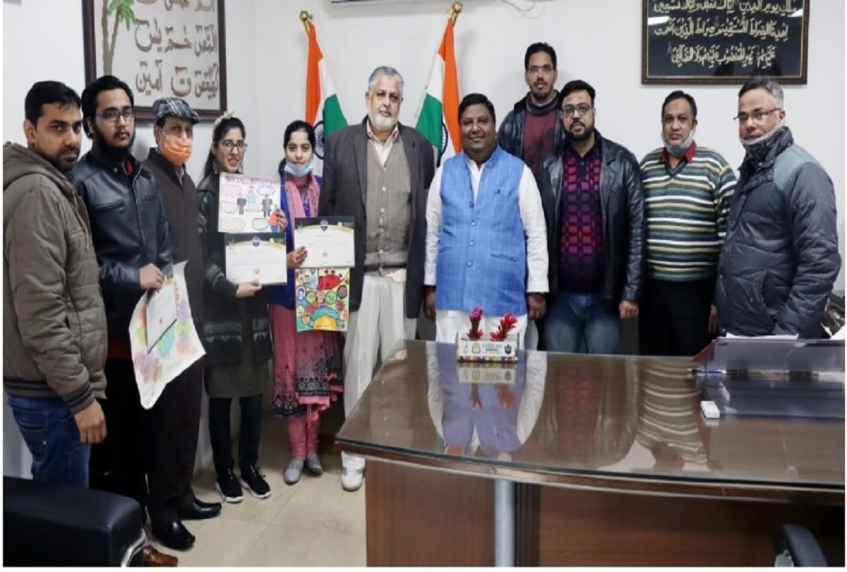 GB Road locals organises program to spread awareness among people about corona