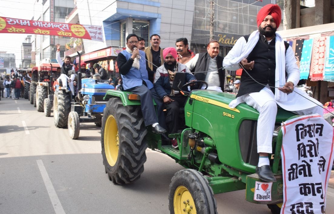 Tractor Railly in Rudrapur