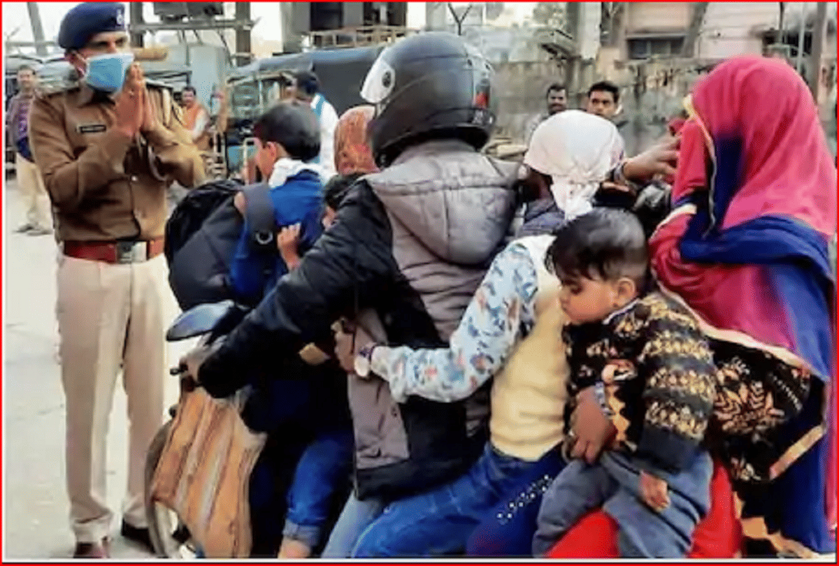 seven people ride on a bike photo viral on social media here a look