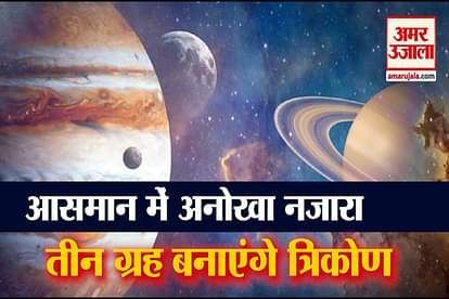 mercury jupiter saturn will Make triangle in sky Amazing incident in the sky