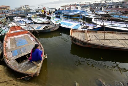 Prayagraj Magh Mela 2021; Ganga water blackened with drains, STP dirt even before bathing