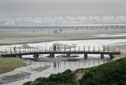 Prayagraj Magh Mela 2021; Ganga water blackened with drains, STP dirt even before bathing
