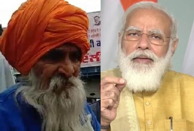 Elderly farmers firmly involved in farmers protest 