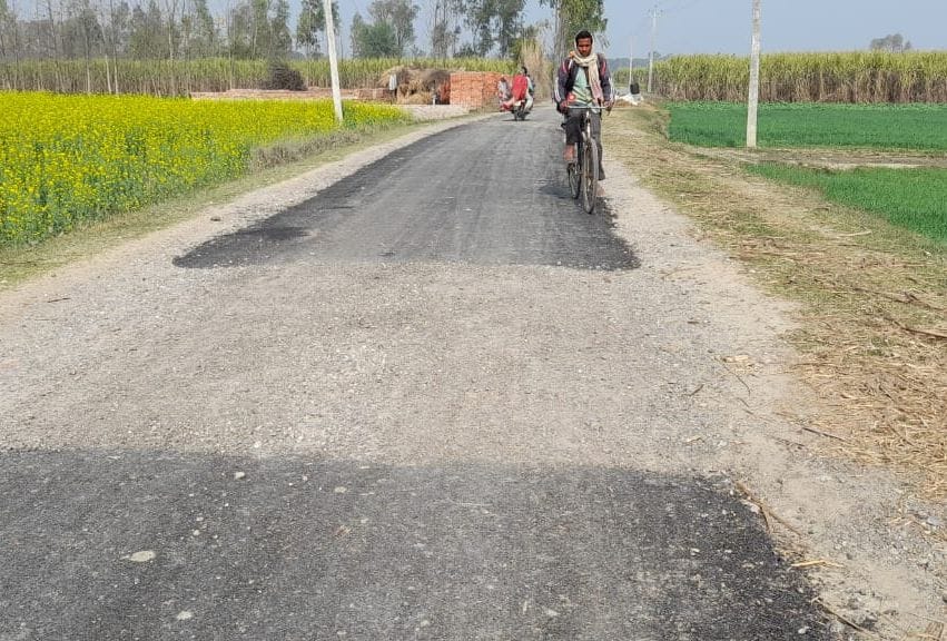 Few pits filled in the name of repair, quality is also poor