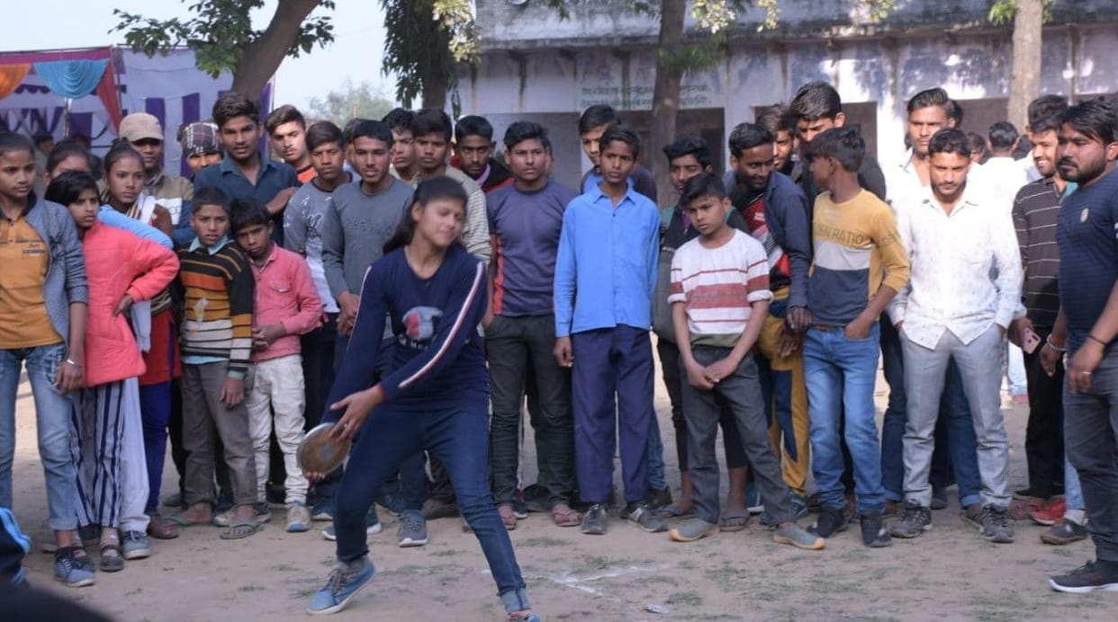 youth perform in sports competition