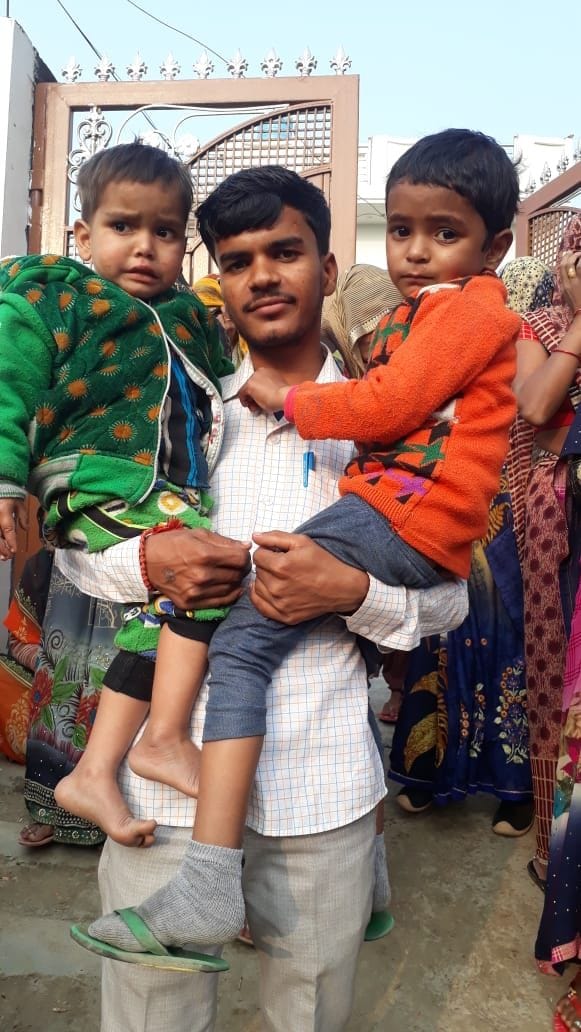 two minor child missing and reached at another village