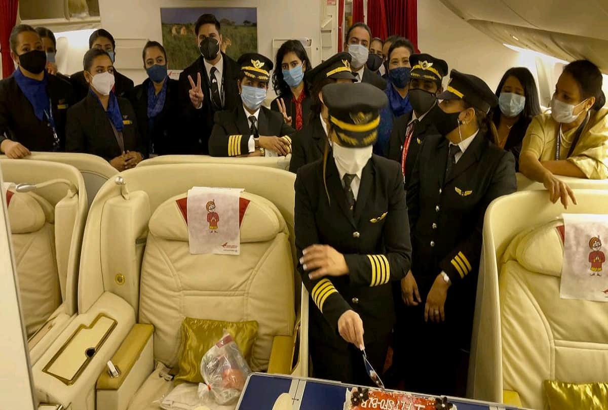 In a first, all-women Air India crew fly from San Francisco to Bengaluru