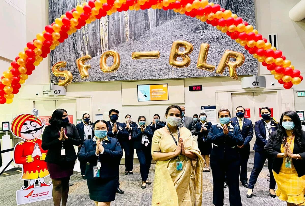 In a first, all-women Air India crew fly from San Francisco to Bengaluru