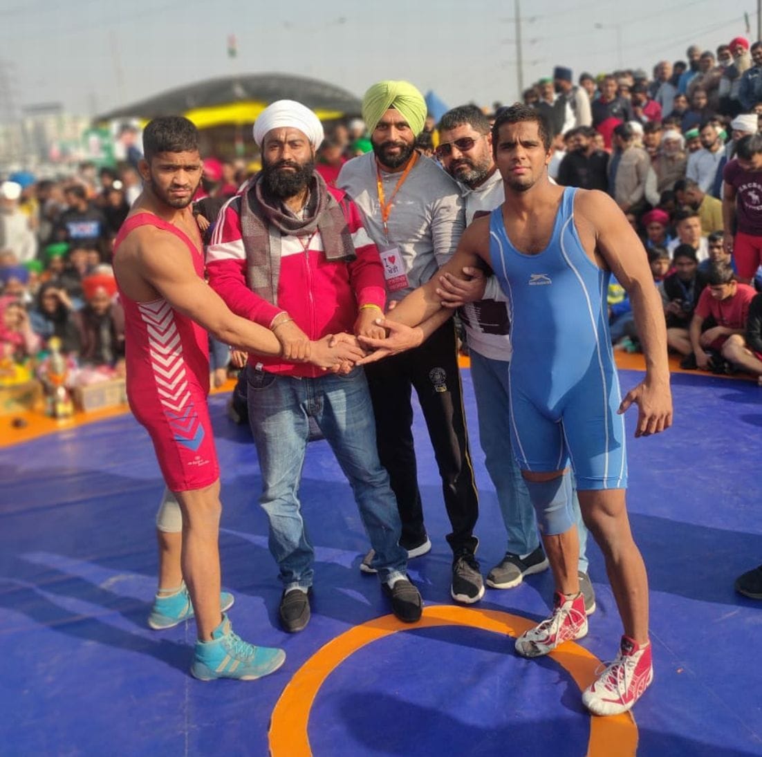 Wrestling During Farmers Protest