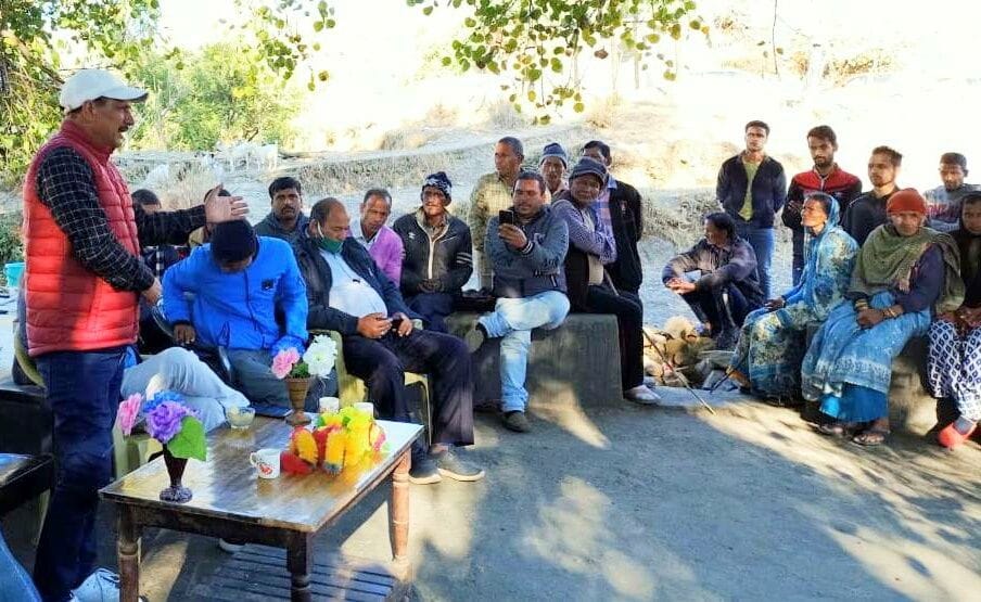 Camp of MLA in Lohaghat