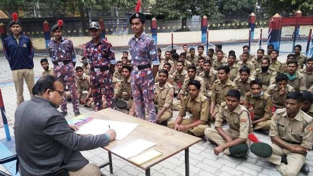 The lesson of discipline being taught in NCC