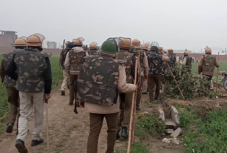 Deployment of police force increased at Kaimla village Of Haryana