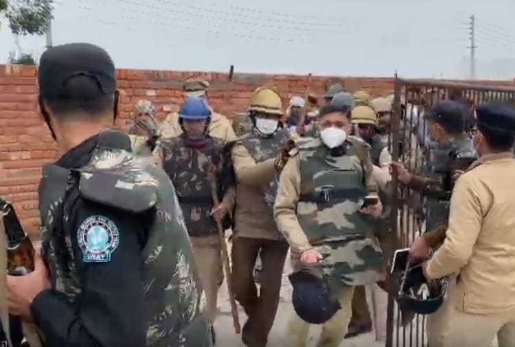 Deployment of police force increased at Kaimla village Of Haryana