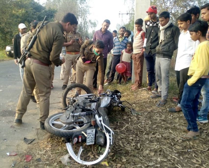 Two youths killed in overtaking bus