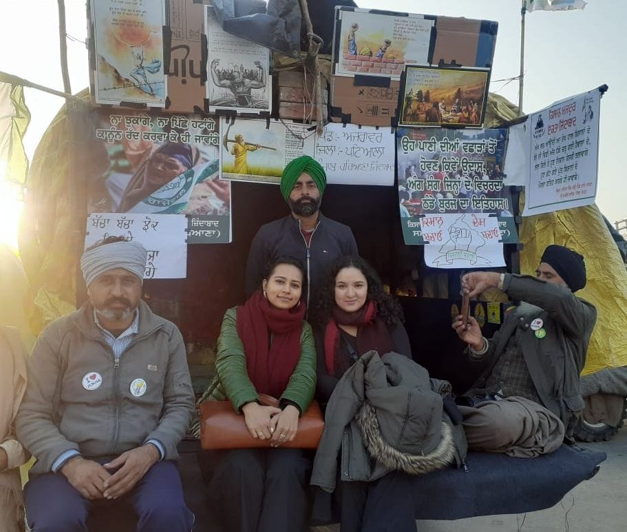 farmers protest, foreiners support