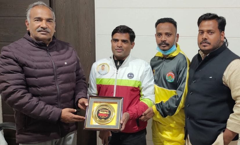 Racer Digvijay Felicitated By Sports Minister