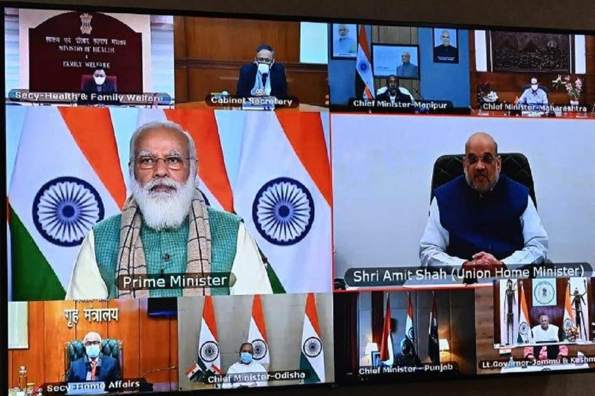 PM Narendra Modi held a meeting with Chief Ministers of all states on COVID19 situation and vaccination rollout