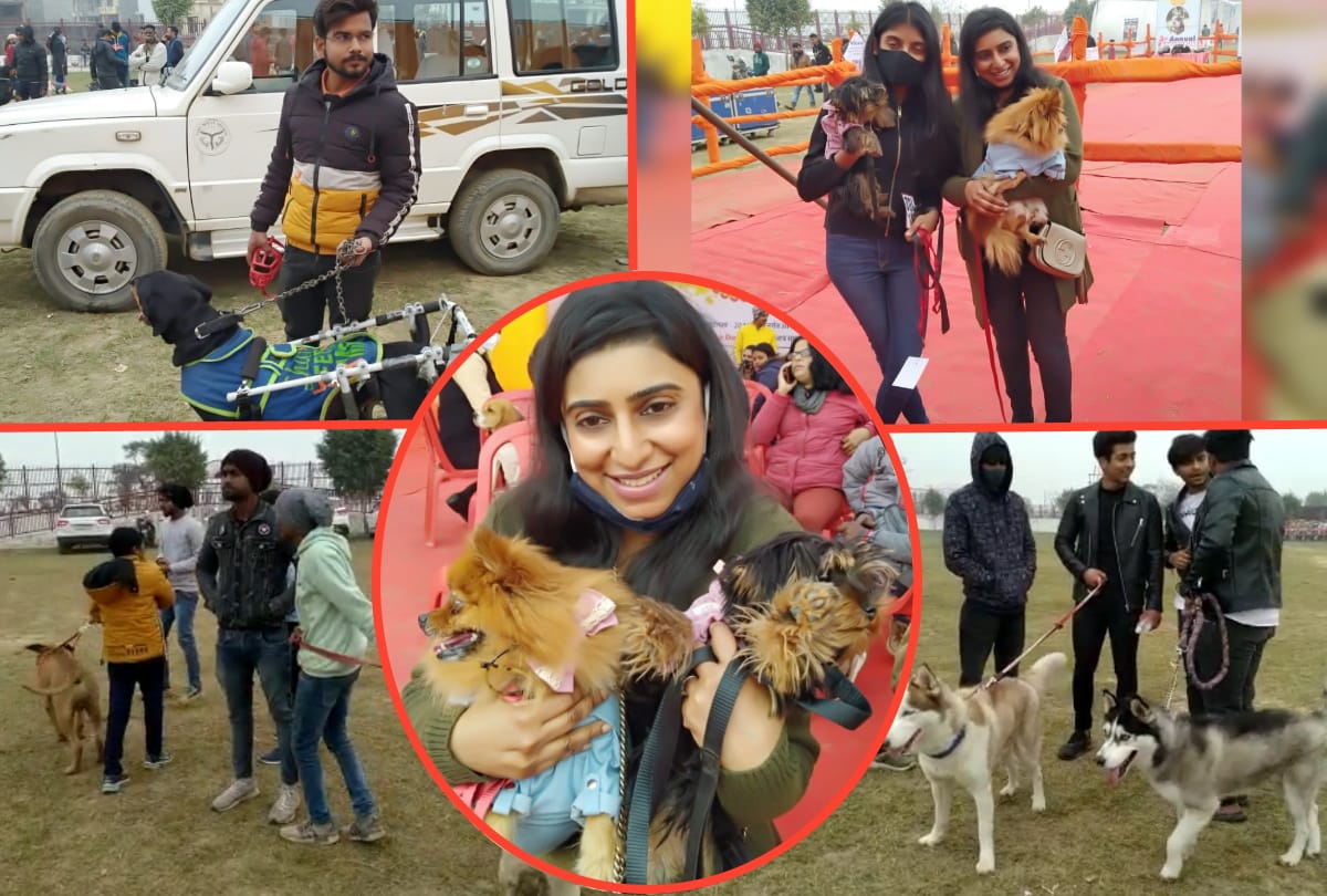 Dog show in gorakhpur Mahotsav 2021 latest photos