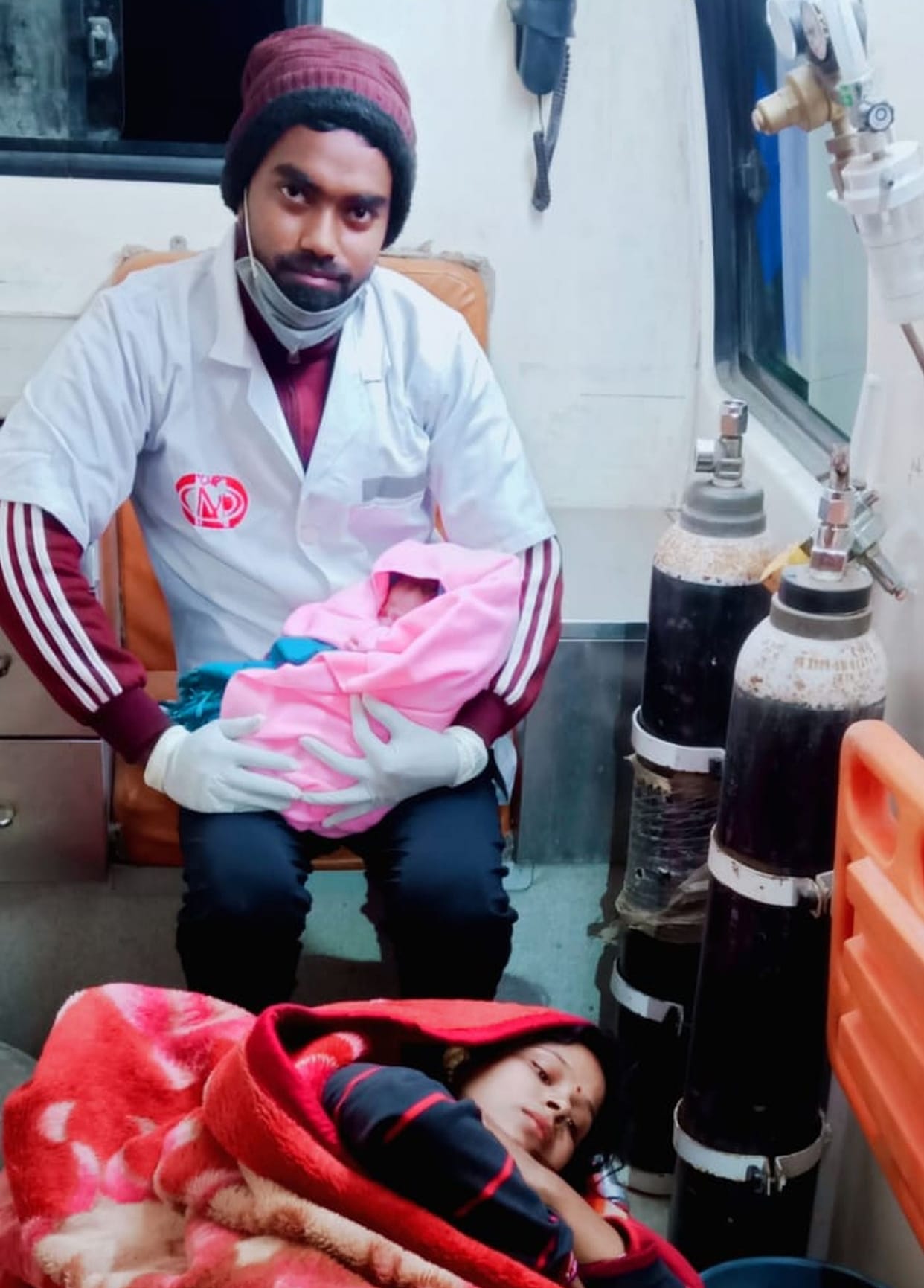BabyGirl Born In 108 Ambulance