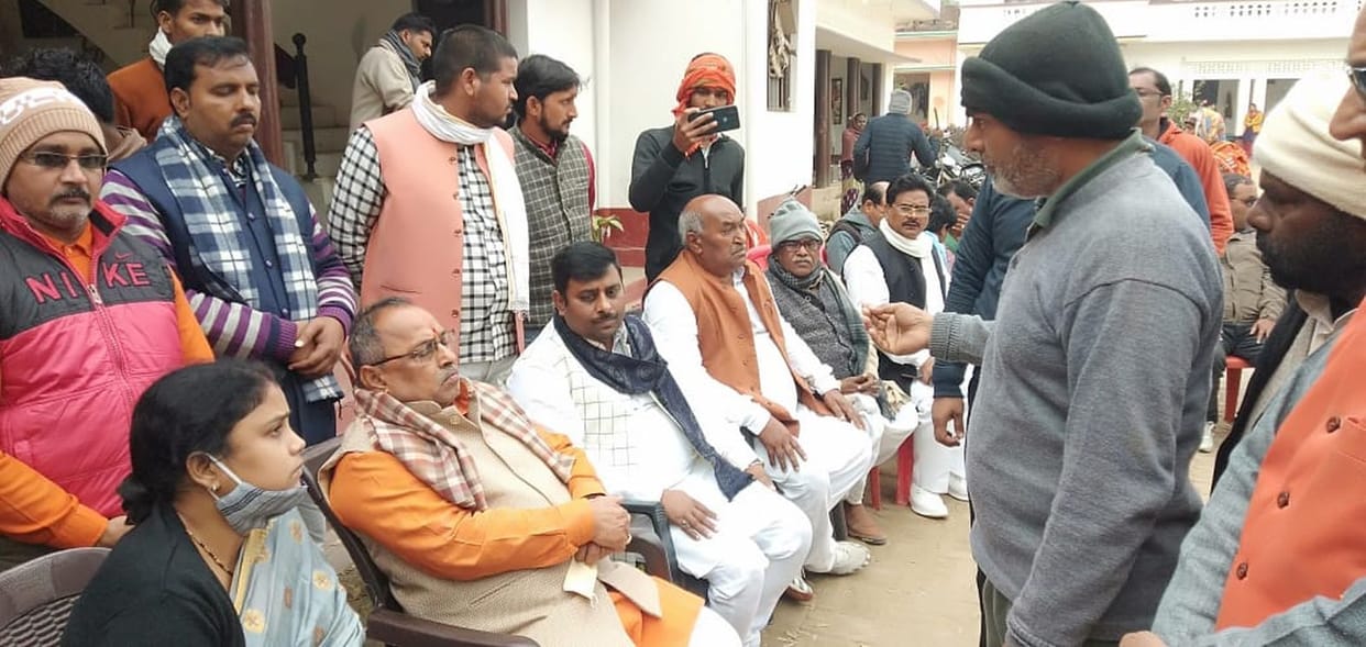 Women's hunger strike ended by BJP region president