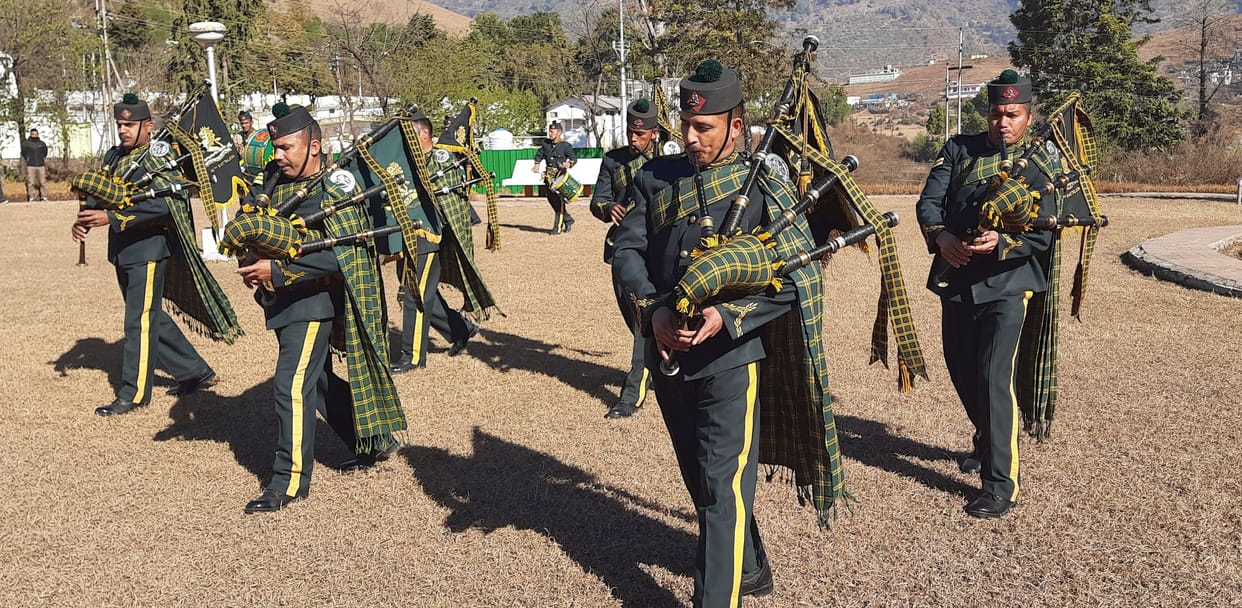The band of 16 Kumaon Regiment entertained with the enchanting tunes