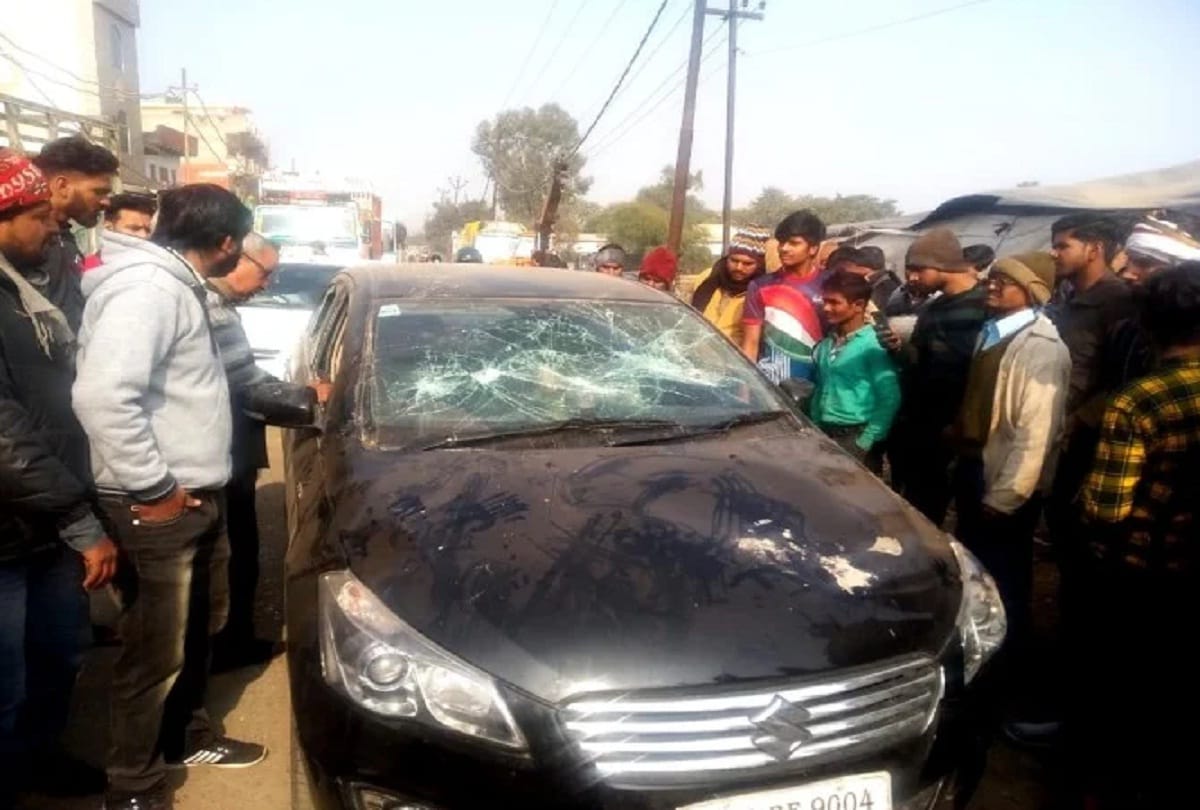 Bjp leader's son beaten bus driver