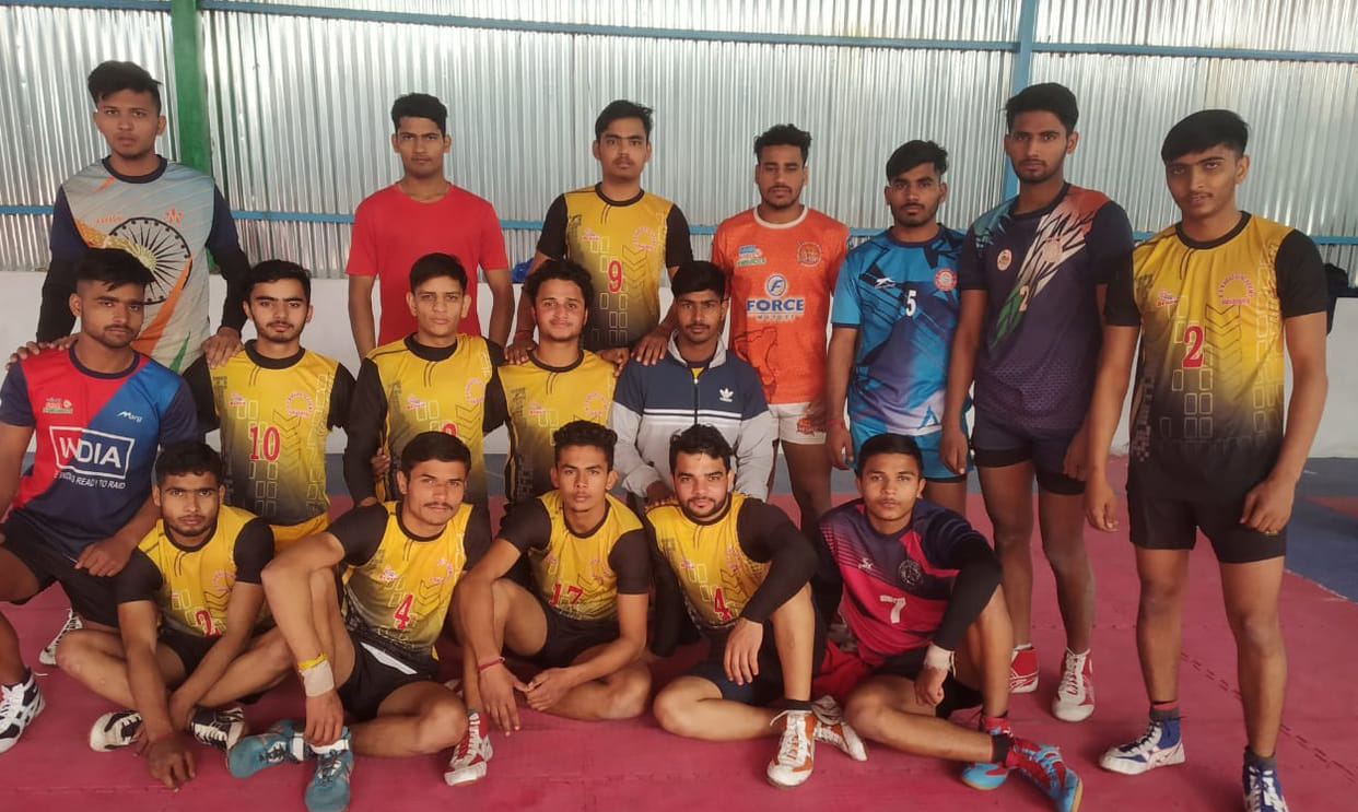 Sweated away for selection in junior kabaddi team