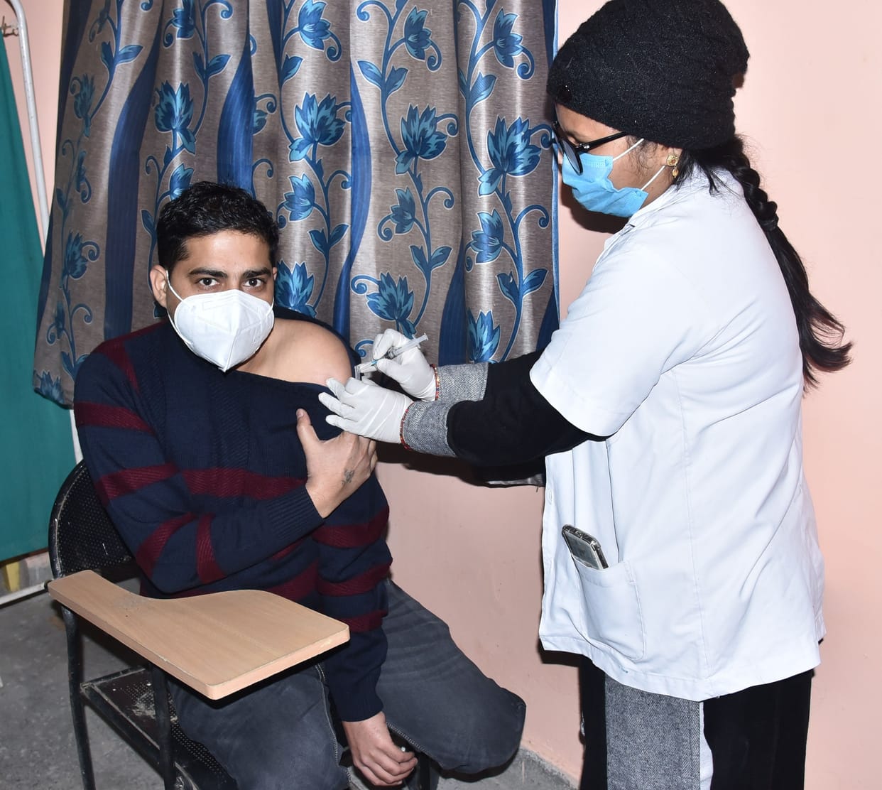 corona vaccine matter in sambhal