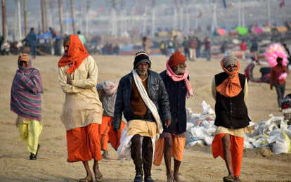 Prayagraj Magh Mela 2021: 82 Vendor-Mallahs found corona infected at Magh Mela