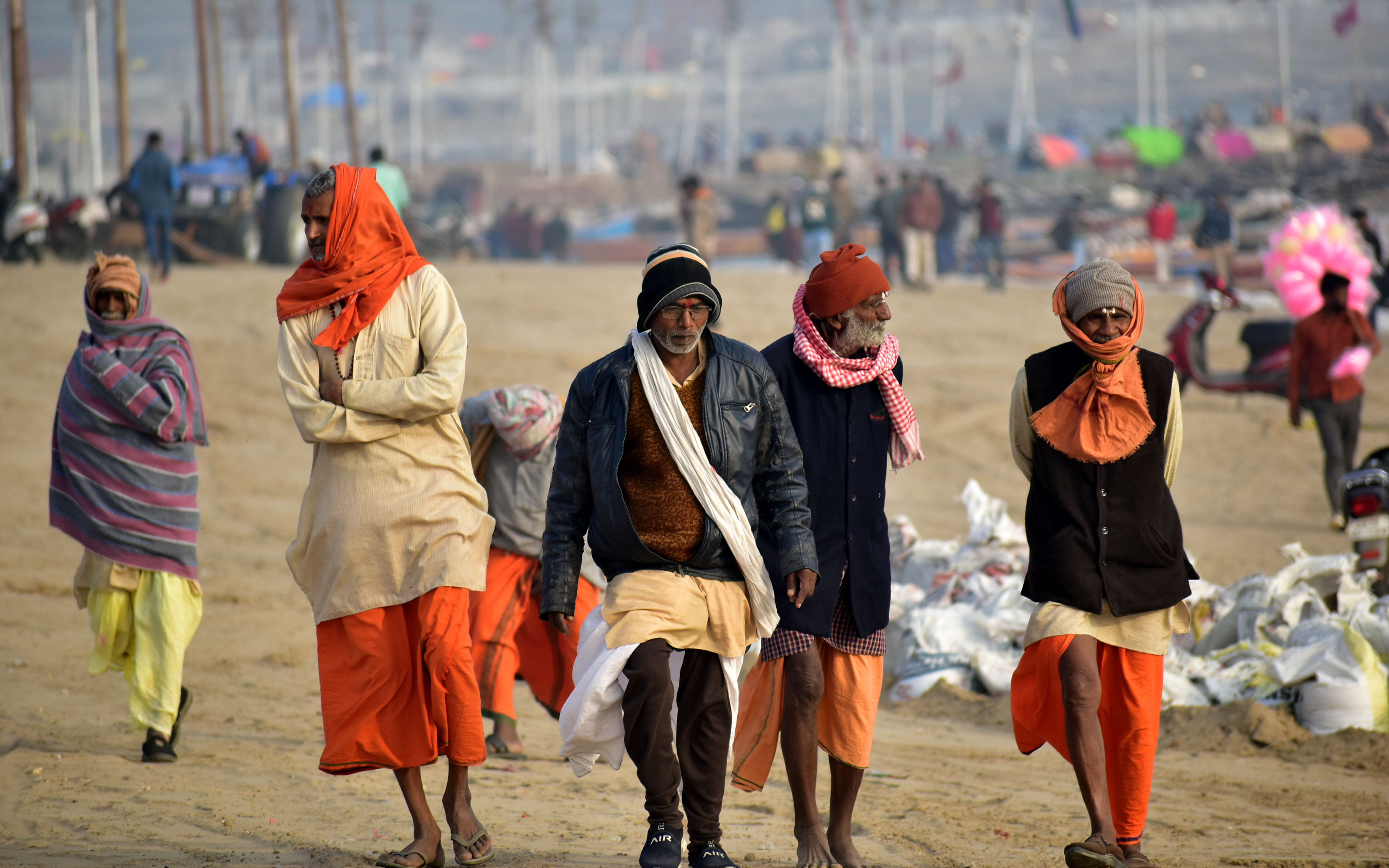 Magh mela: Faith over Kovid's awe, Kalpavasi started reaching