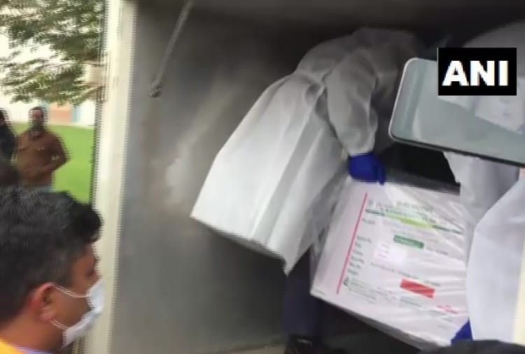 The first consignment of COVID 19 vaccine  Covishield arrives in Mohali