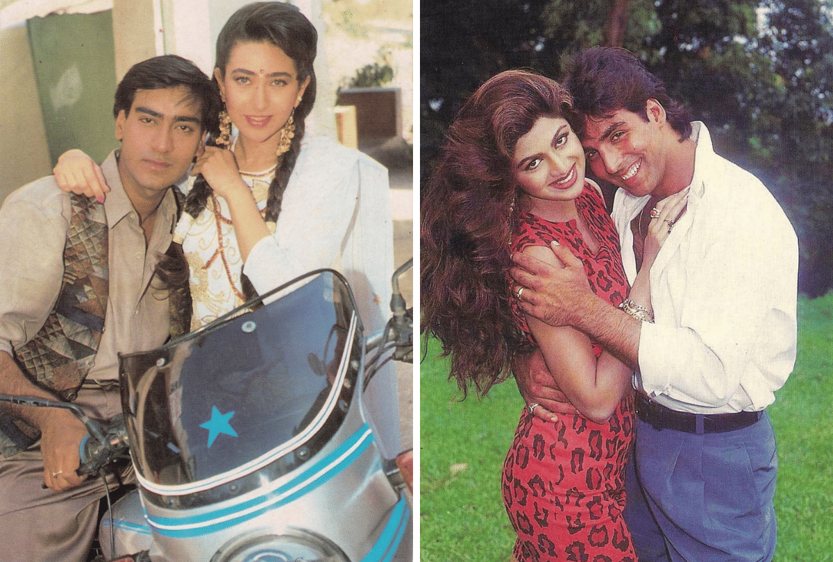 Real Life Bollywood Love Stories in 90s akshay kumar karishma kapoor raveena tandon madhuri dixit
