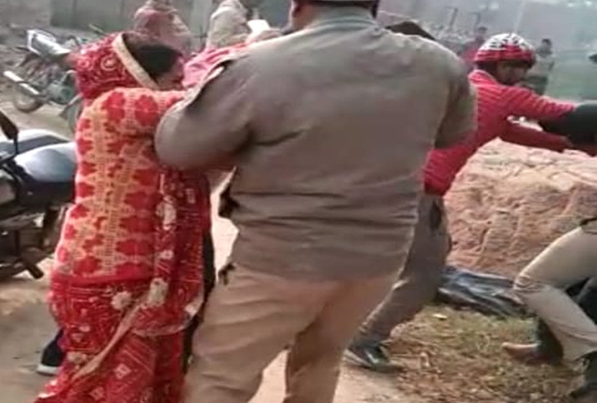 attack on Police team, one arrested