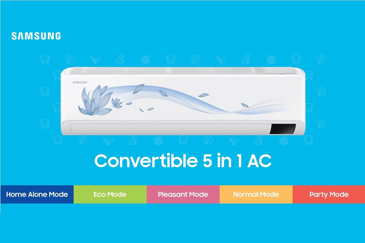 Samsung Launches 2021 Range of ACs with PM 1.0 Filter Convertible 5 in 1 4 Star and Hot AND Cold Inverter ACs