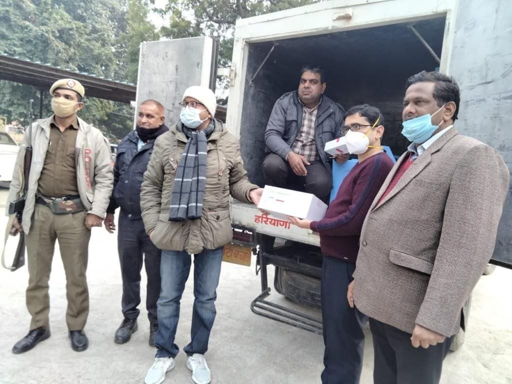 10540 dose of Covishield vaccine reached Jind in a flower-decorated car, 4900 people will get double dose