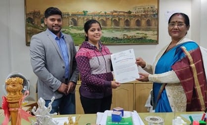 Chancellor distributed certificate of ISRO syllabus