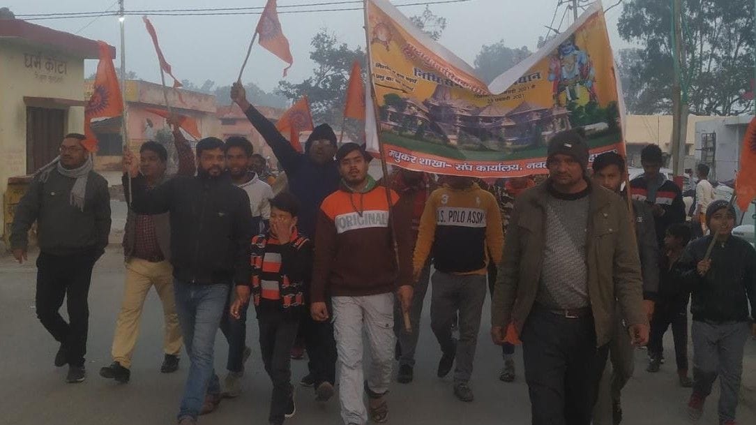 Inspired for dedication of funds by taking out padyatras
