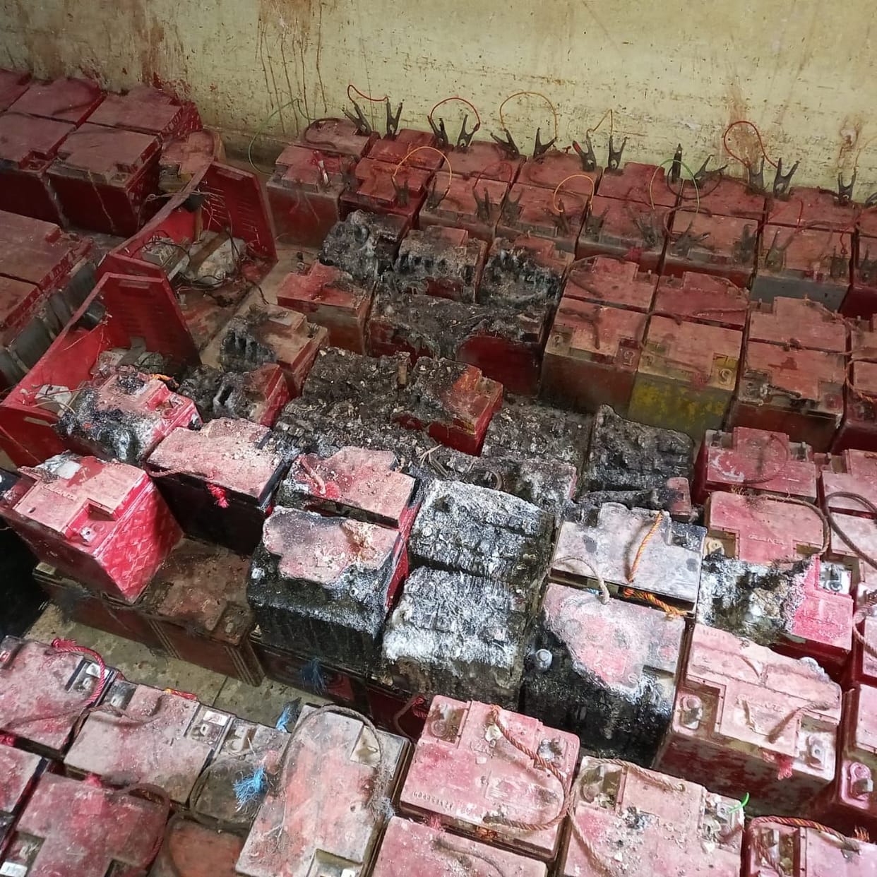 Fire in BJP's brother's battery godown