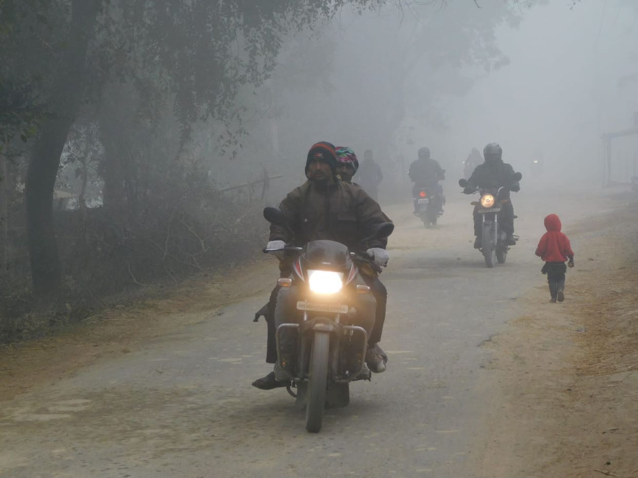 People are suffering from melting cold
