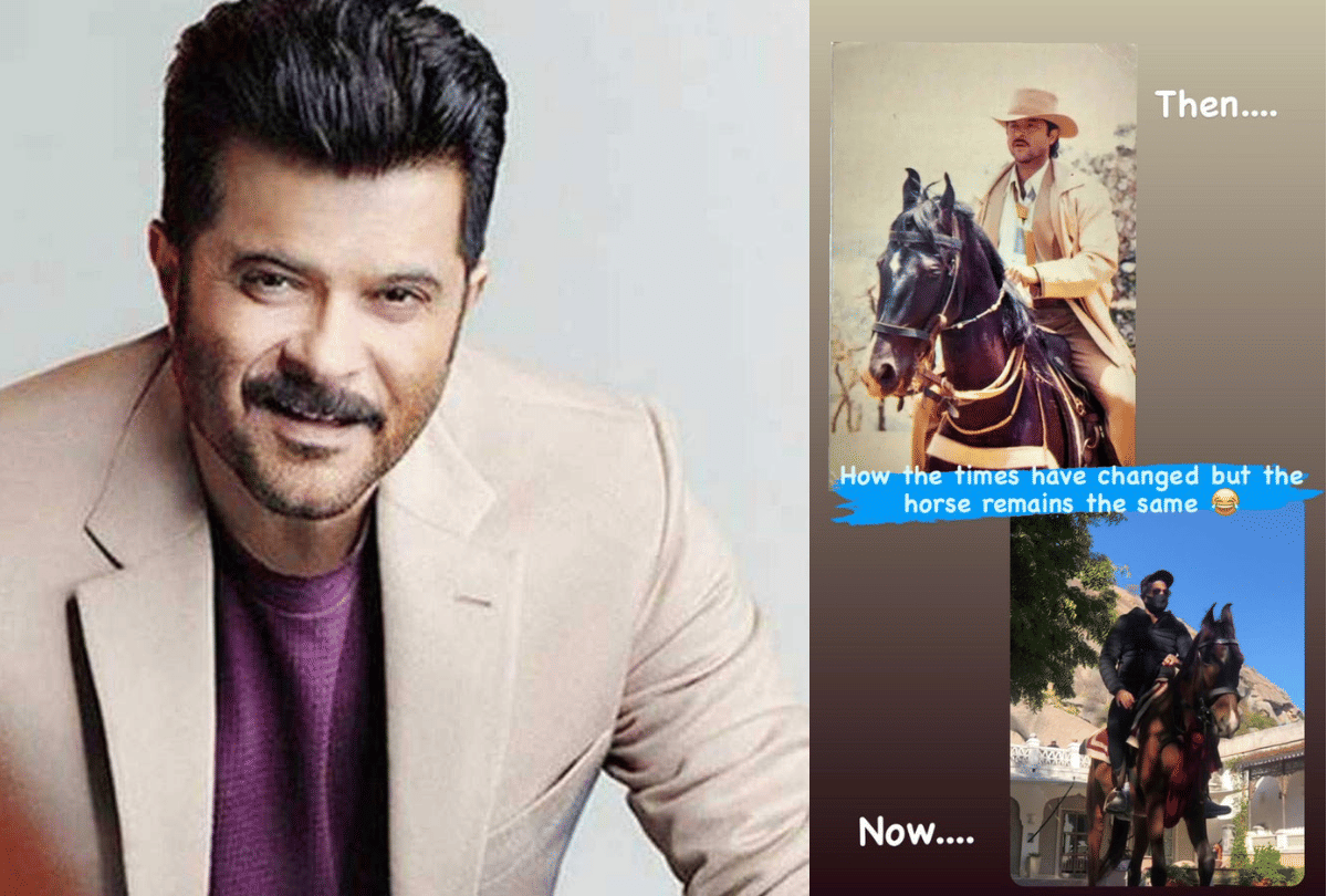 Anil Kapoor took to twitter to share a collage of his own then and now picture
