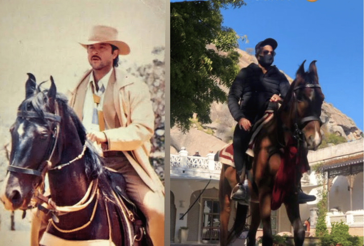 Anil Kapoor took to twitter to share a collage of his own then and now picture