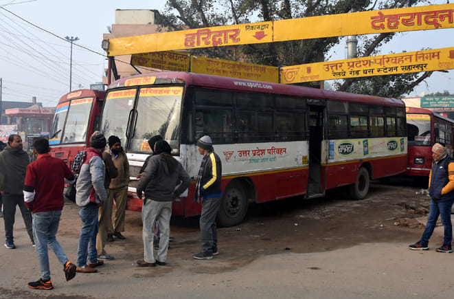 Buses increased for Haridwar Kumbh Snan, passengers remain low